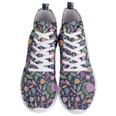 Floral Pattern Men s Lightweight High Top Sneakers by Valentinaart