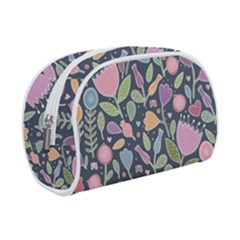 Floral Pattern Makeup Case (small) by Valentinaart