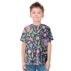 Floral Pattern Kids  Cotton Tee