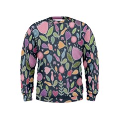 Floral Pattern Kids  Sweatshirt