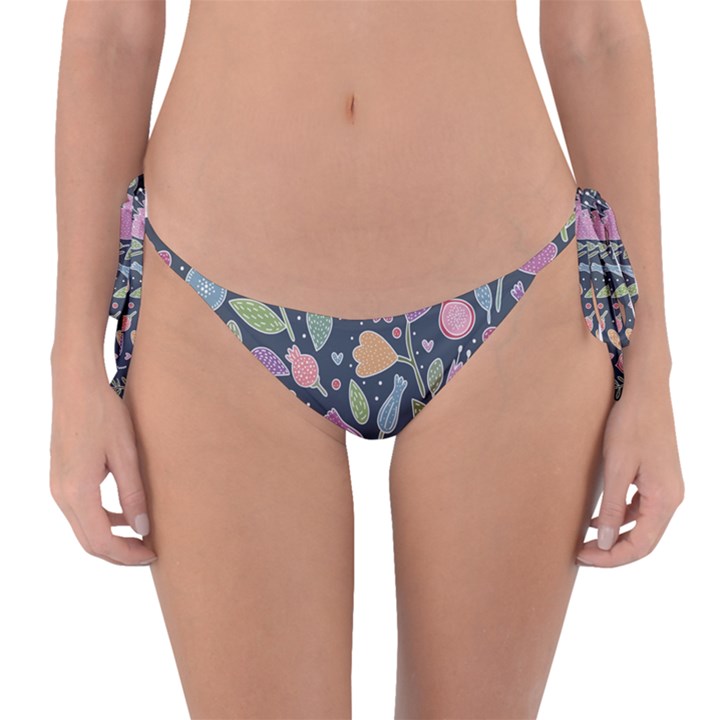 Floral pattern Reversible Bikini Bottom