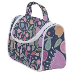 Floral Pattern Satchel Handbag