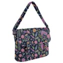 Floral pattern Buckle Messenger Bag View1