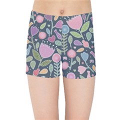 Floral Pattern Kids  Sports Shorts