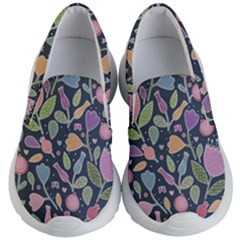 Floral Pattern Kids Lightweight Slip Ons