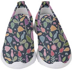 Floral Pattern Kids  Slip On Sneakers