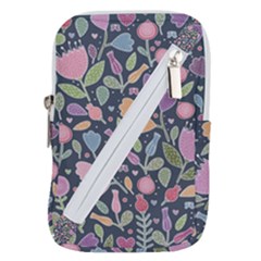 Floral Pattern Belt Pouch Bag (large)