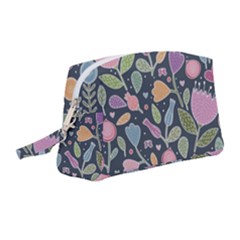 Floral Pattern Wristlet Pouch Bag (medium)