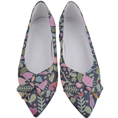 Floral Pattern Women s Bow Heels