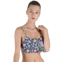 Floral Pattern Layered Top Bikini Top 