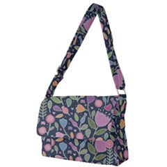 Floral Pattern Full Print Messenger Bag (l)