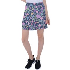 Floral Pattern Tennis Skirt