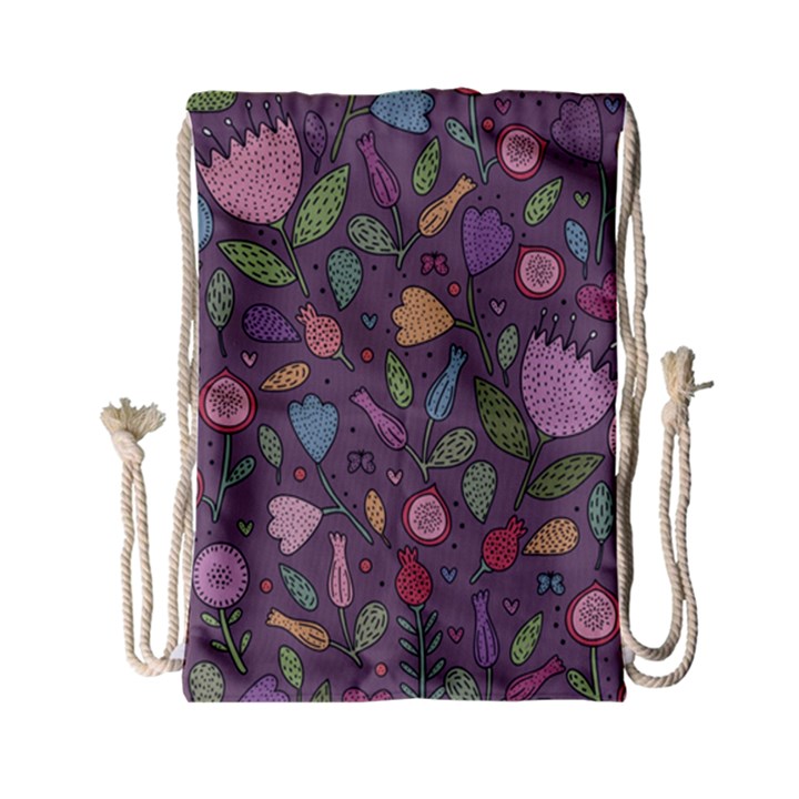 Floral pattern Drawstring Bag (Small)