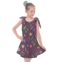 Floral Pattern Kids  Tie Up Tunic Dress