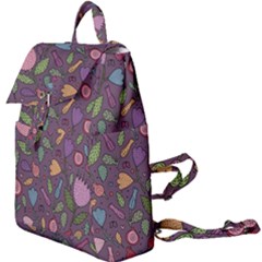 Floral Pattern Buckle Everyday Backpack