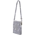 Silver and white Glitters metallic finish party texture background imitation Multi Function Travel Bag View1