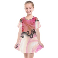 Decorative Elegant Roses Kids  Smock Dress by FantasyWorld7