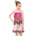 Decorative Elegant Roses Kids  Overall Dress View1