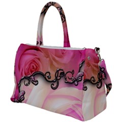 Decorative Elegant Roses Duffel Travel Bag by FantasyWorld7