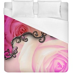 Decorative Elegant Roses Duvet Cover (king Size) by FantasyWorld7