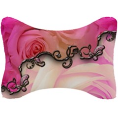 Decorative Elegant Roses Seat Head Rest Cushion by FantasyWorld7