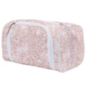 Rose Gold Pink Glitters metallic finish party texture imitation pattern Toiletries Pouch View1