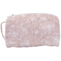 Rose Gold Pink Glitters metallic finish party texture imitation pattern Toiletries Pouch View3