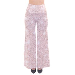 Rose Gold Pink Glitters Metallic Finish Party Texture Imitation Pattern So Vintage Palazzo Pants by genx