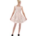 Rose Gold Pink Glitters metallic finish party texture imitation pattern Velvet Skater Dress View2