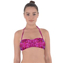 Flower Suprise To Love And Enjoy Halter Bandeau Bikini Top by pepitasart