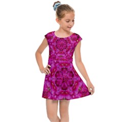 Flower Suprise To Love And Enjoy Kids  Cap Sleeve Dress by pepitasart