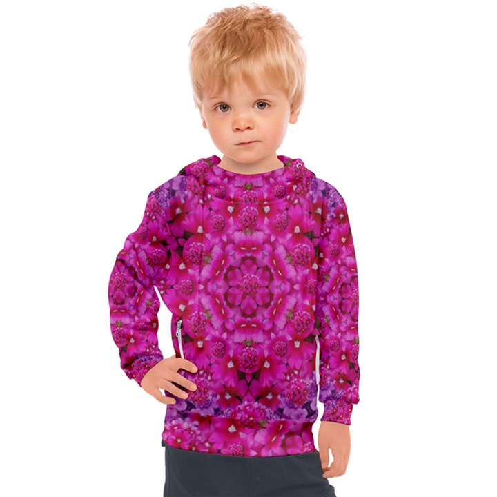 Flower Suprise To Love And Enjoy Kids  Hooded Pullover