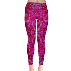 Flower Suprise To Love And Enjoy Inside Out Leggings by pepitasart