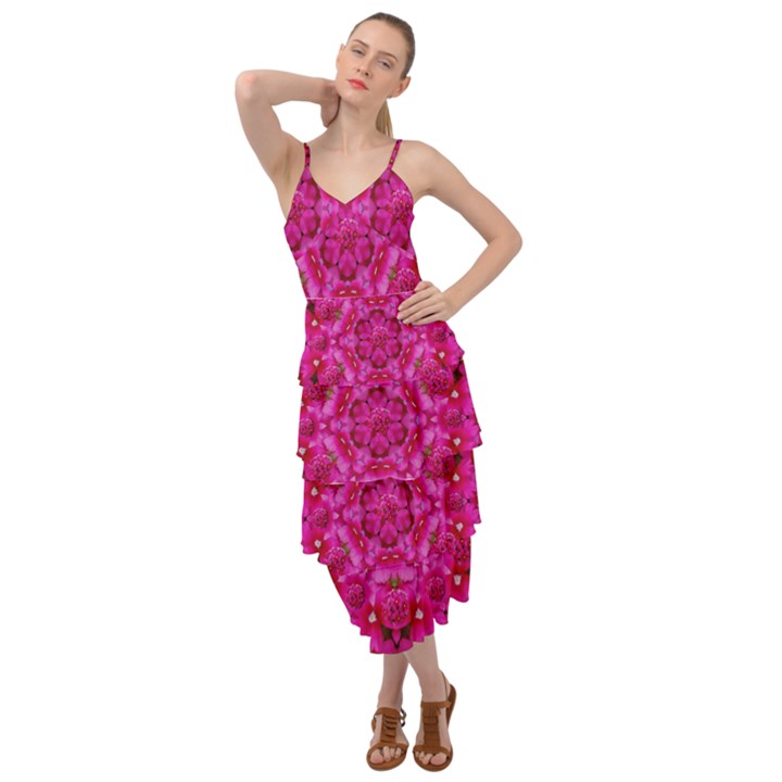 Flower Suprise To Love And Enjoy Layered Bottom Dress