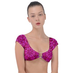 Flower Suprise To Love And Enjoy Cap Sleeve Ring Bikini Top by pepitasart