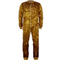 Gold Glitters metallic finish party texture background faux shine pattern OnePiece Jumpsuit (Men)  View1