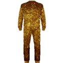 Gold Glitters metallic finish party texture background faux shine pattern OnePiece Jumpsuit (Men)  View2