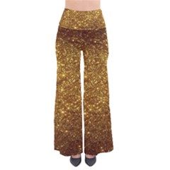 Gold Glitters Metallic Finish Party Texture Background Faux Shine Pattern So Vintage Palazzo Pants by genx