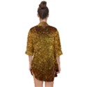 Gold Glitters metallic finish party texture background faux shine pattern Open Front Chiffon Kimono View2