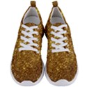 Gold Glitters metallic finish party texture background faux shine pattern Men s Lightweight Sports Shoes View1