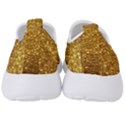 Gold Glitters metallic finish party texture background faux shine pattern Men s Slip On Sneakers View4