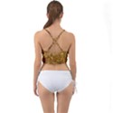 Gold Glitters metallic finish party texture background faux shine pattern Mini Tank Bikini Top View2