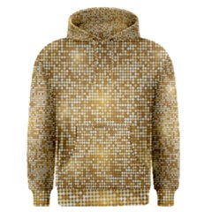 Retro Gold Glitters Golden Disco Ball Optical Illusion Men s Pullover Hoodie by genx