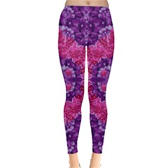 Flowers And Purple Suprise To Love And Enjoy Leggings 