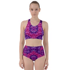 Flowers And Purple Suprise To Love And Enjoy Racer Back Bikini Set by pepitasart