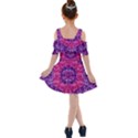 Flowers And Purple Suprise To Love And Enjoy Kids  Shoulder Cutout Chiffon Dress View2