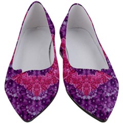 Flowers And Purple Suprise To Love And Enjoy Women s Block Heels 