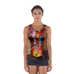 Cute Little Harlequin Sport Tank Top  by FantasyWorld7