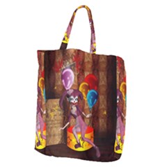 Cute Little Harlequin Giant Grocery Tote by FantasyWorld7