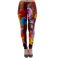 Cute Little Harlequin Lightweight Velour Leggings by FantasyWorld7